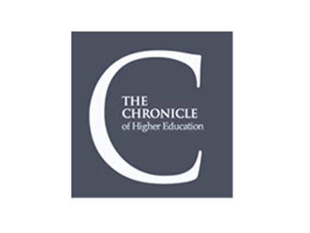 a logo for the Chronicle of Higher Education