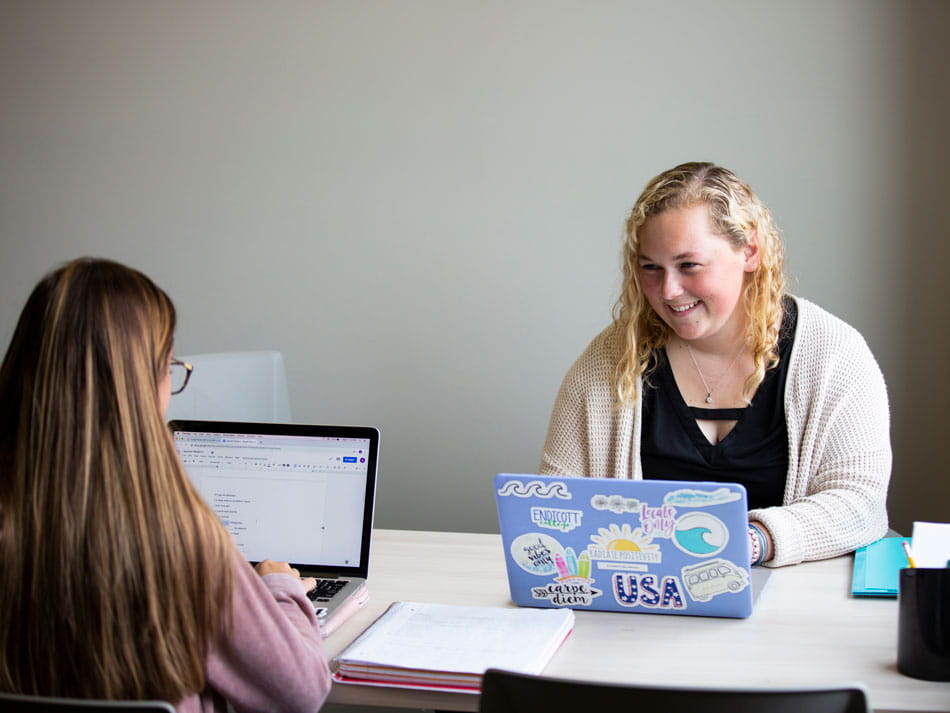 Students in the Academic Resources Center