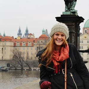 student studying abroad in czech republic