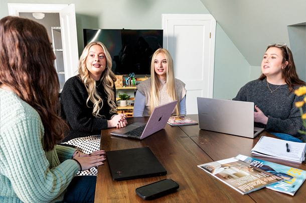 Endicott students working together