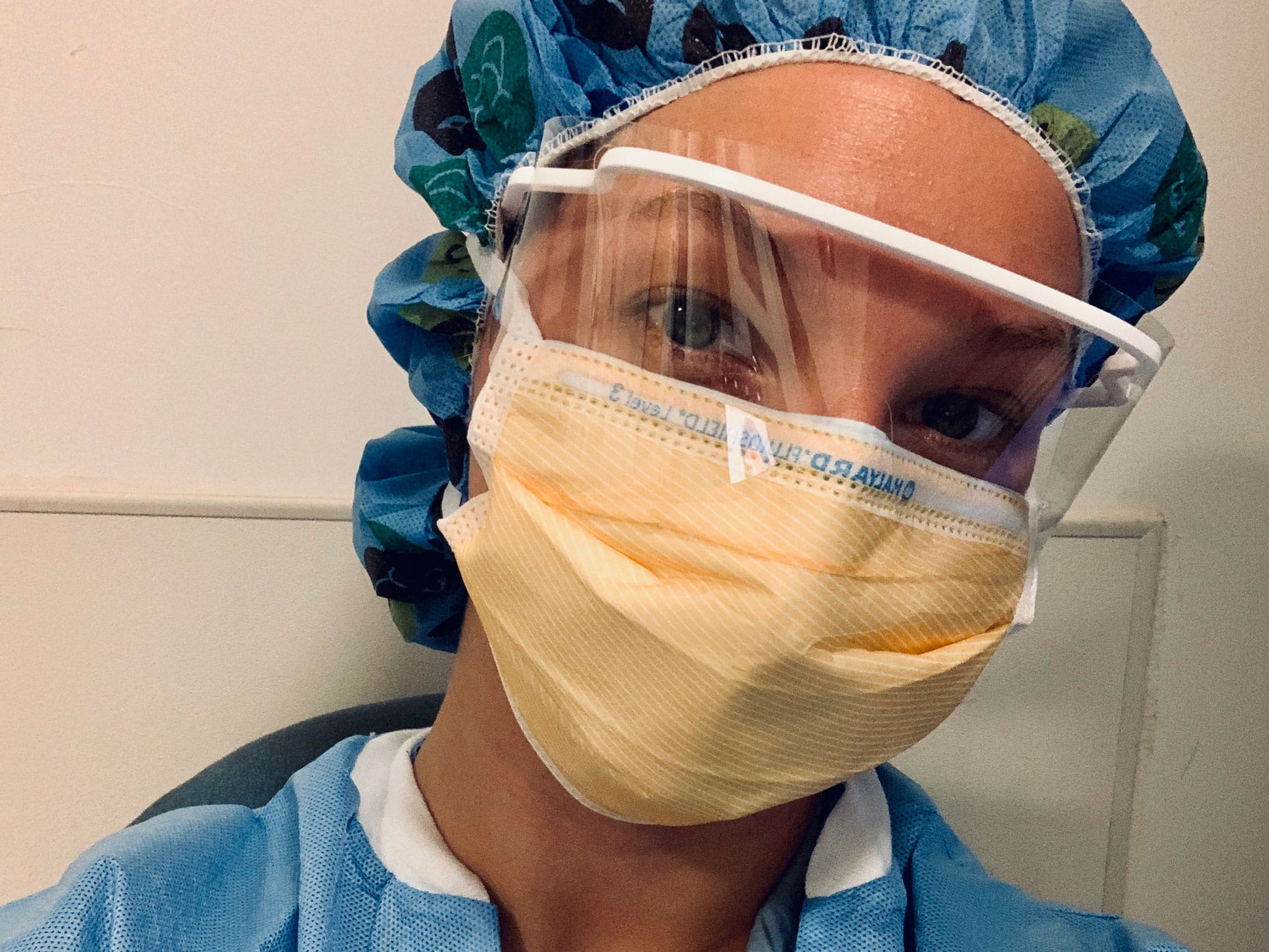 Marissa Czarnecki ’20 working at a Boston-area hospital during the COVID-19 pandemic