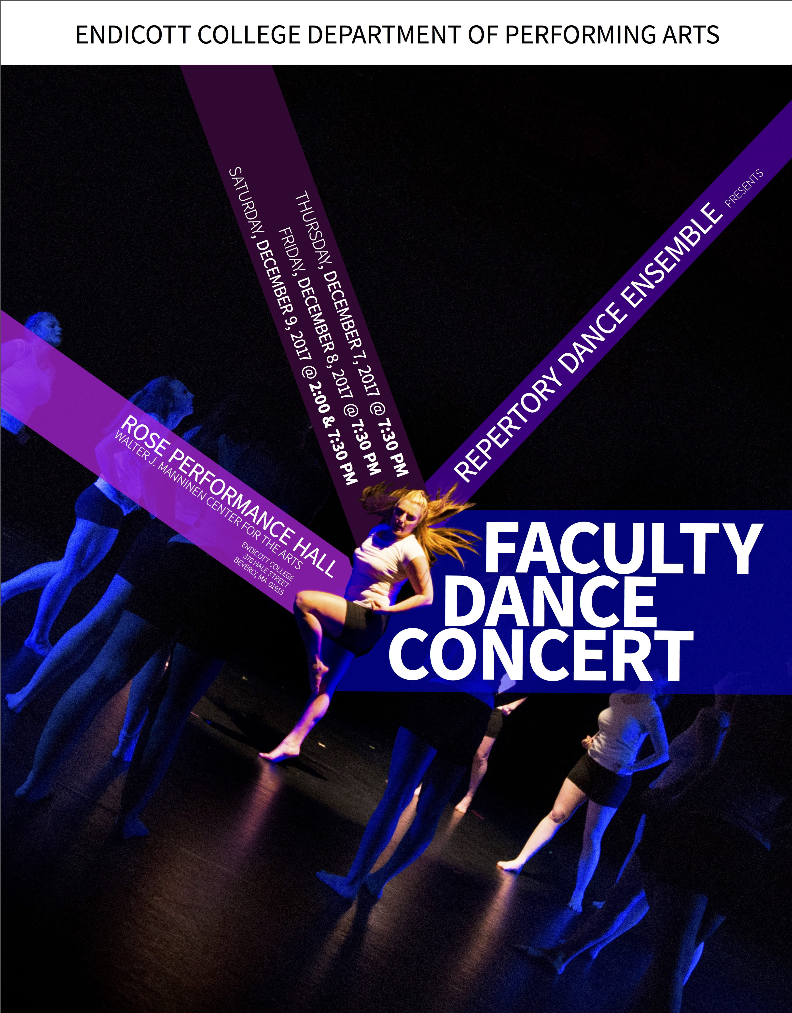 flyer for faculty dance performance