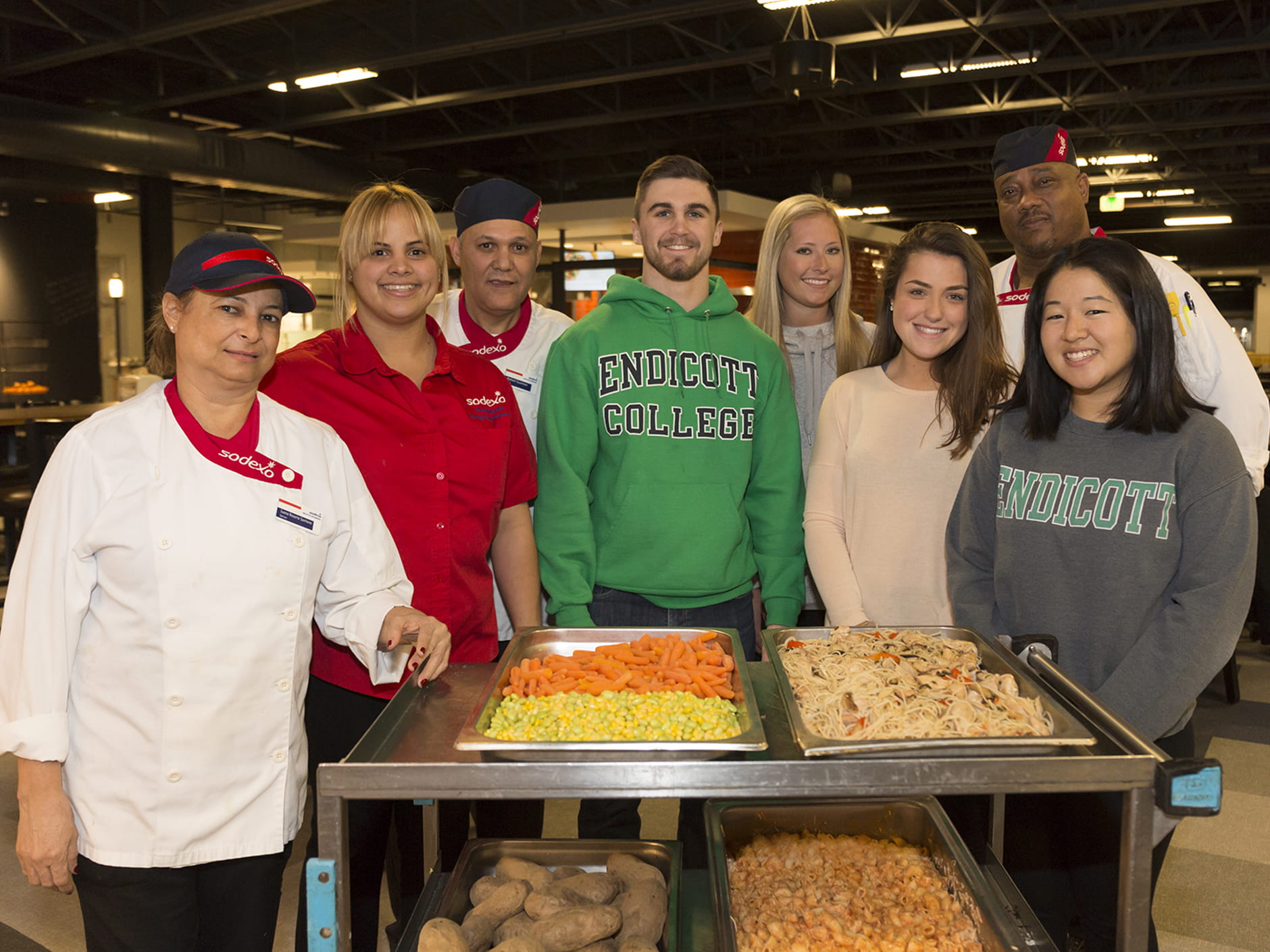 Endicott College and Sodexo give back to the community.