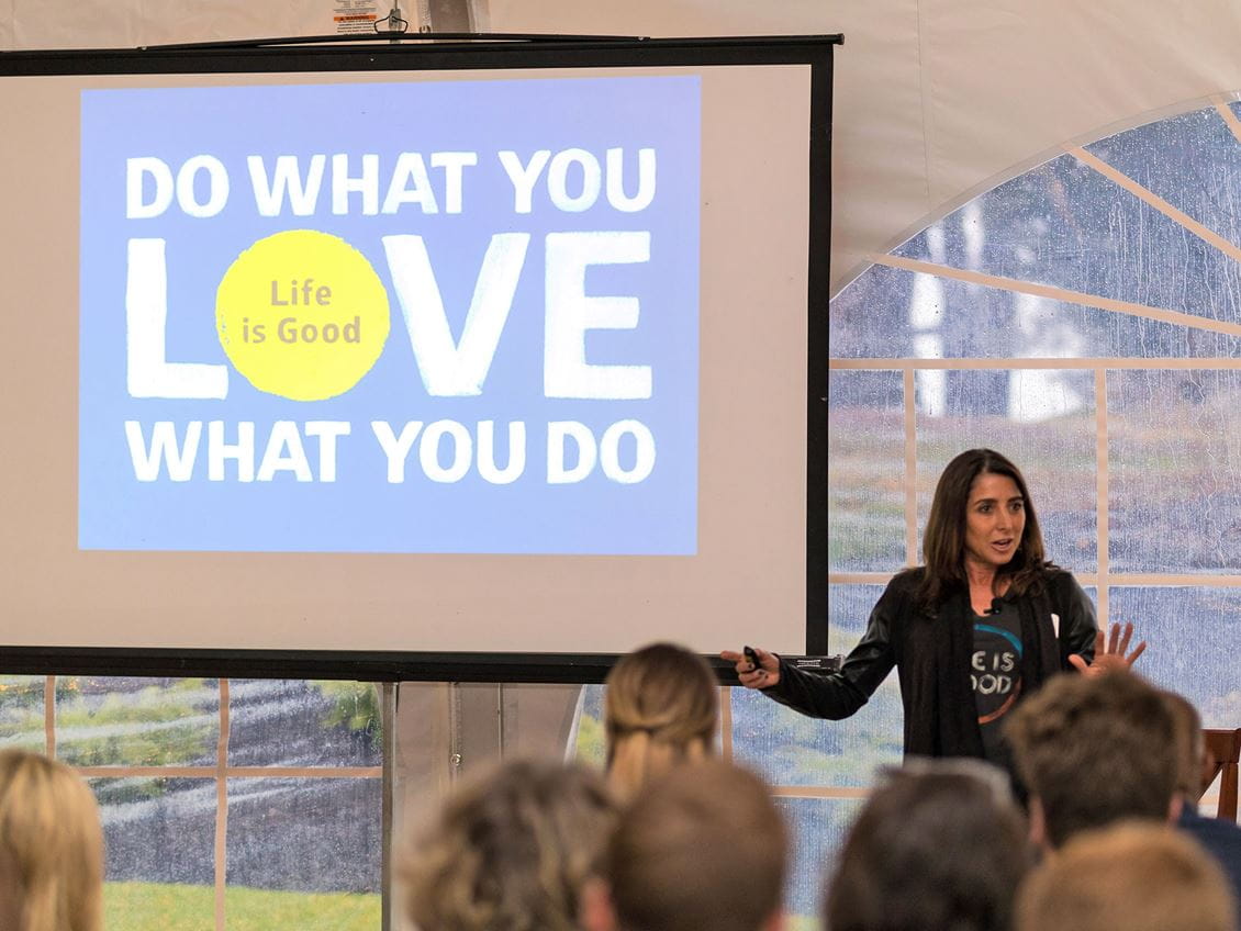 Life is Good President Lisa Tanzer Presents to the 3rd Annual Changemakers Conference 