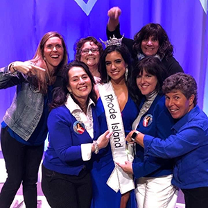 Molly Andrade and Miss Rhode Island supporters