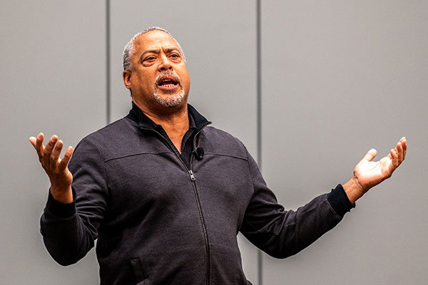 Don McPherson speaks at Endicott College