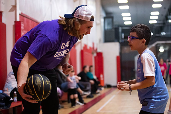 Endicott Students Coach Special Olympics Basketball Team