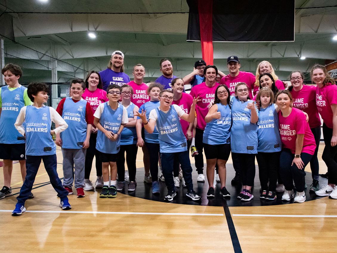 Endicott Students Coach Special Olympics Basketball Team