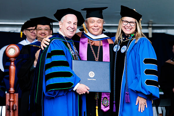 Dean Mark Towner receives honorary degree