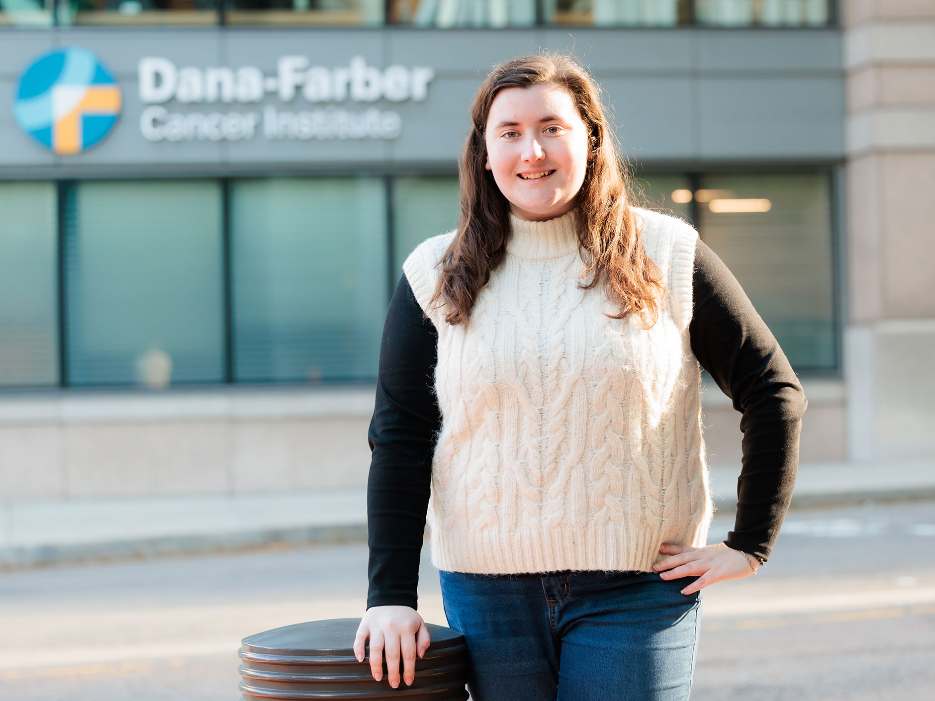 In her semester internship with Dana-Farber Cancer Institute, Endicott College interior architecture major Samantha Stewart ’24 is designing creative and calming spaces for patients.