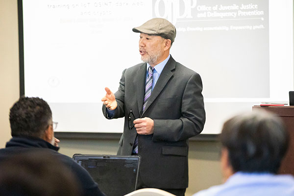 Endicott College students provided research and on-the-ground support for more than 100 federal, state, and local law enforcement officers who attended the Internet Crimes Against Children Task Force Conference at the Wylie Center & Tupper Manor from March 1 through 7, 2024..   