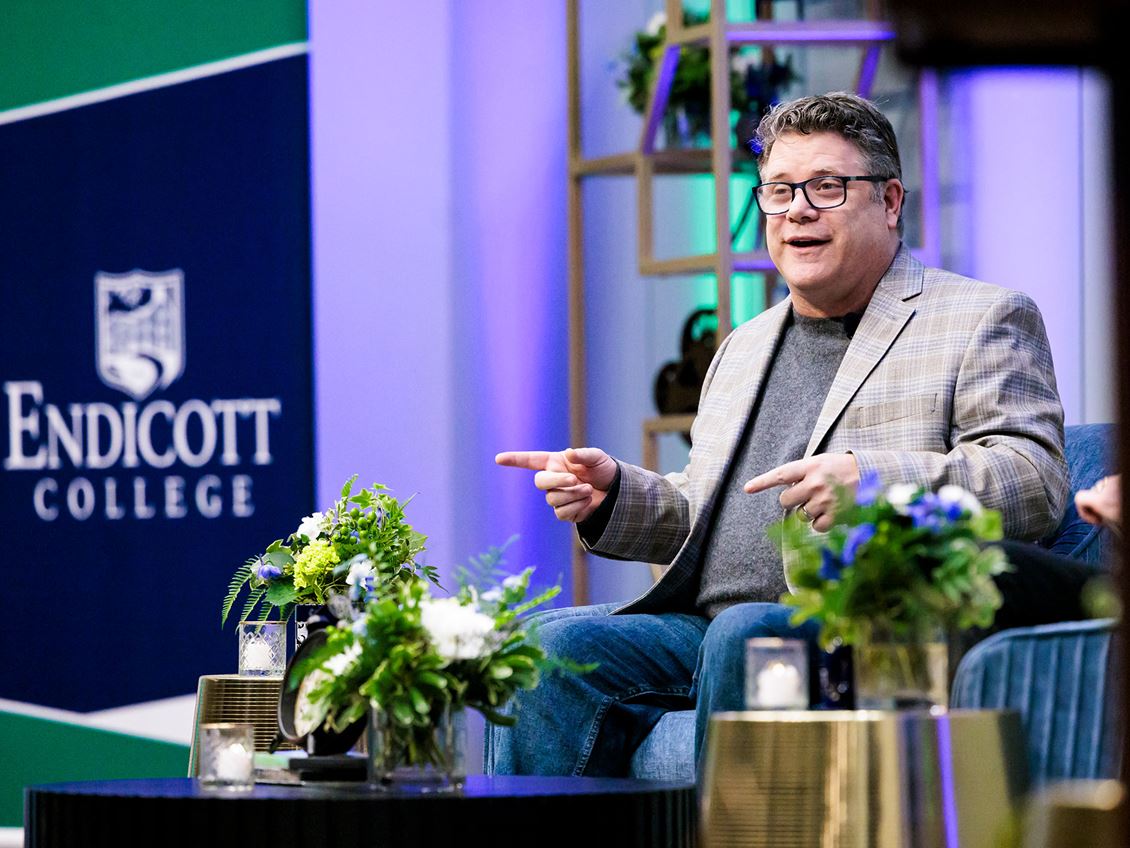 Sean Astin at Endicott's Presidential Speaker Series event