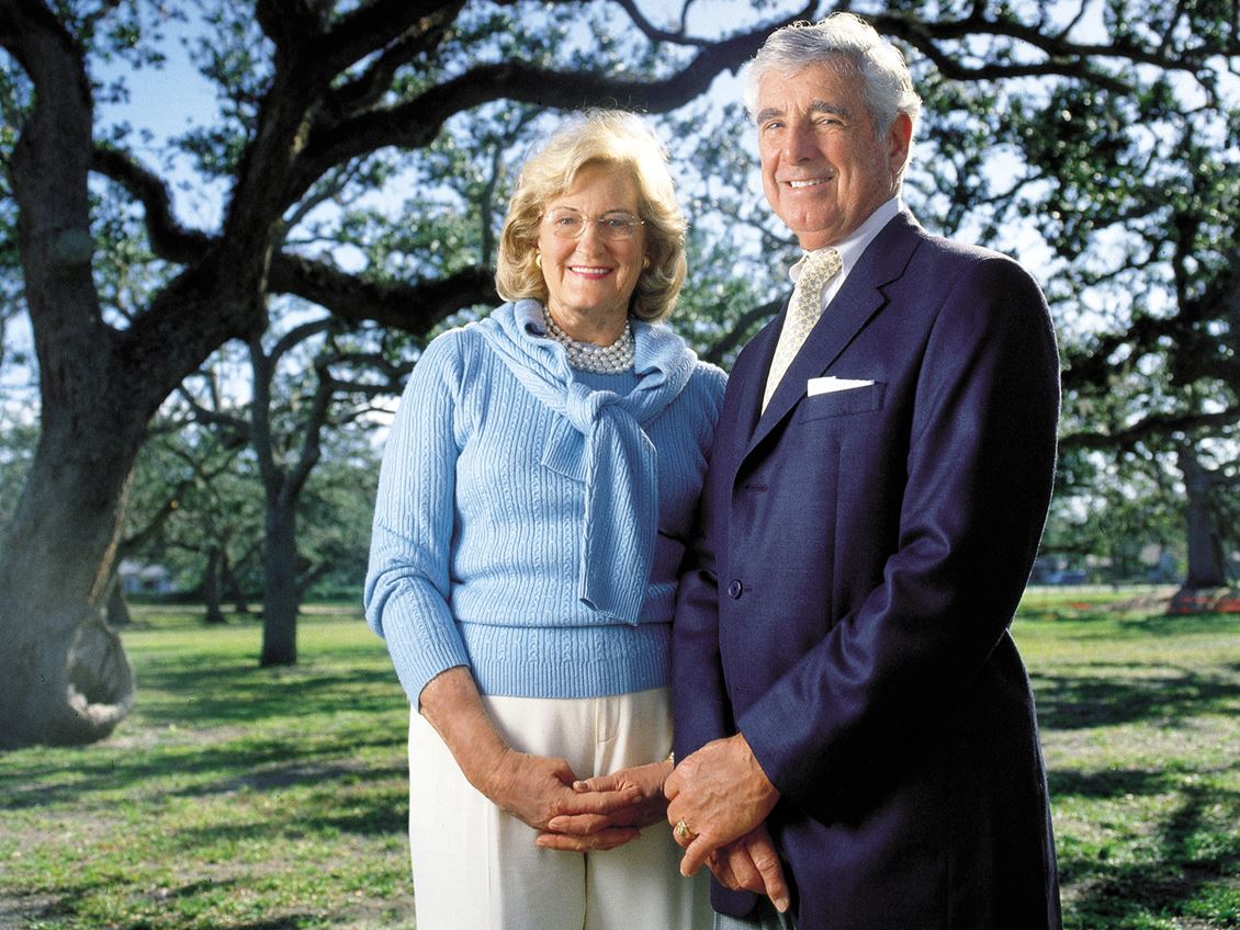  Helen Margaret (Young) Post ’52 DHL’95 GP’14, ’16 and her husband Richard