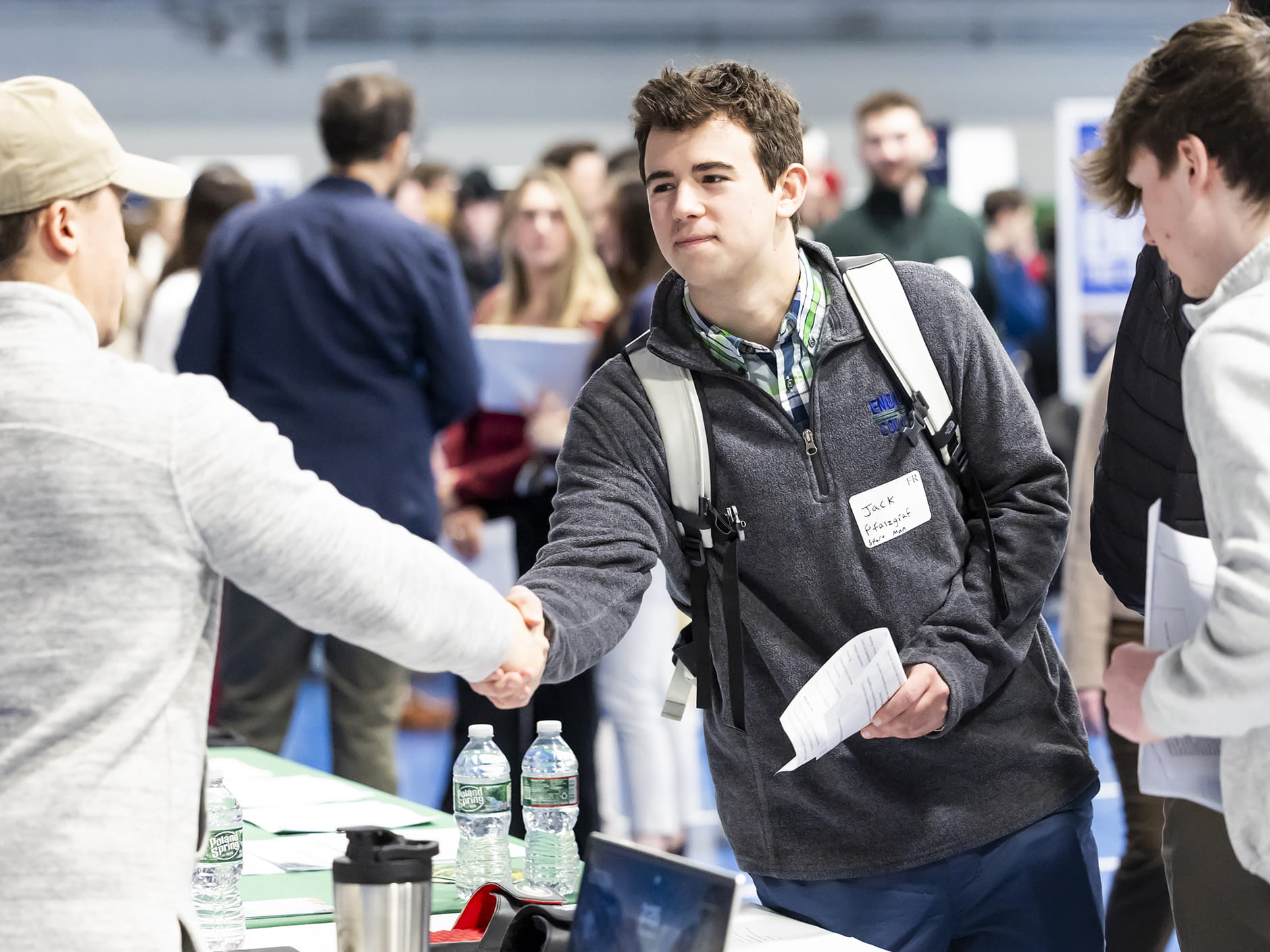Students at Endicott's Internship, Co-op, & Career Fair 