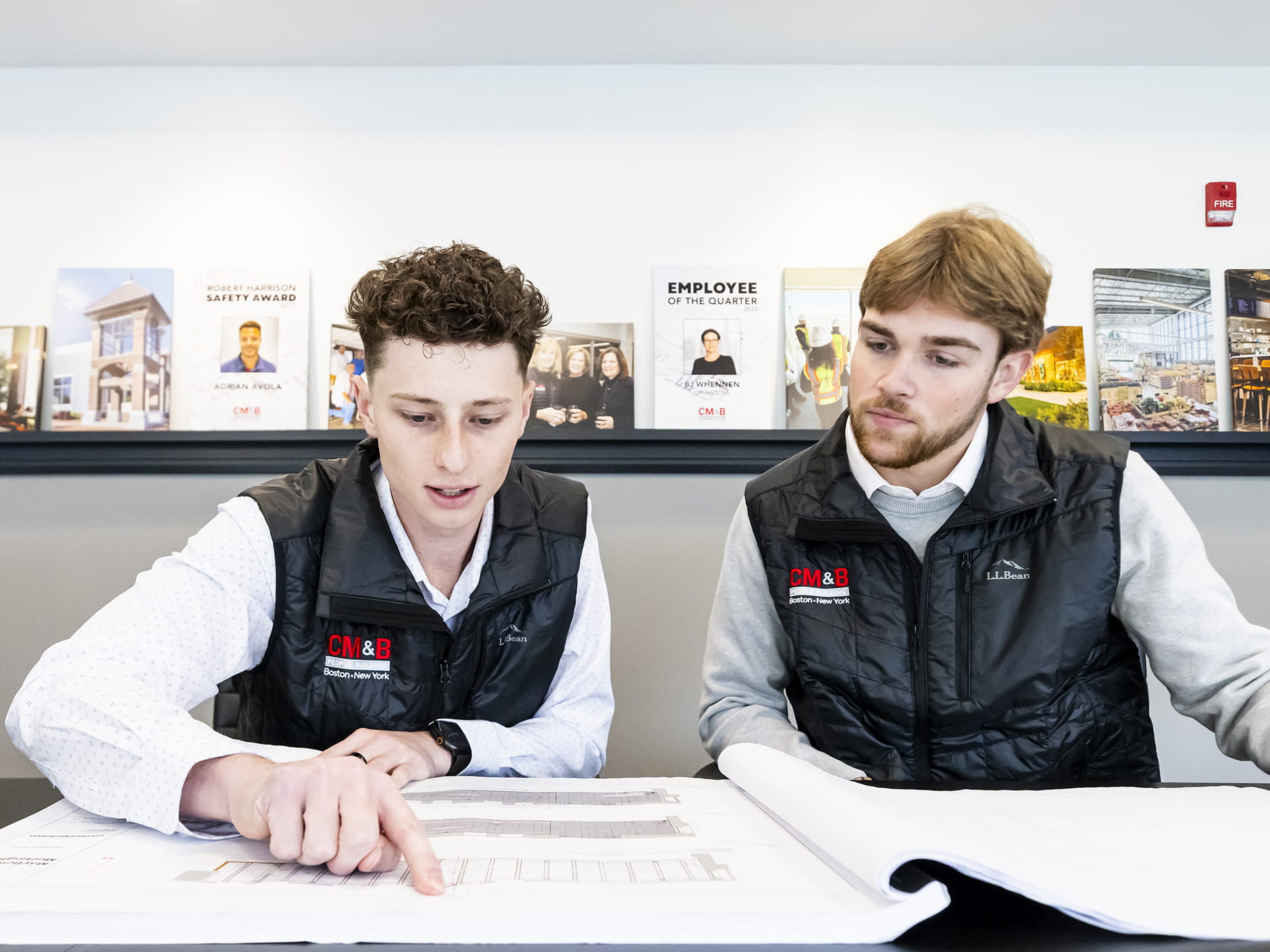 Endicott students at an internship