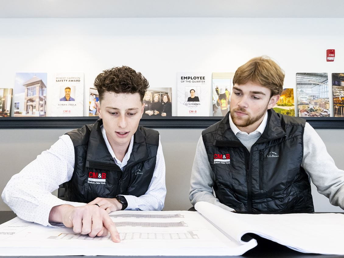 Endicott students at an internship