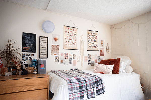 A dorm room