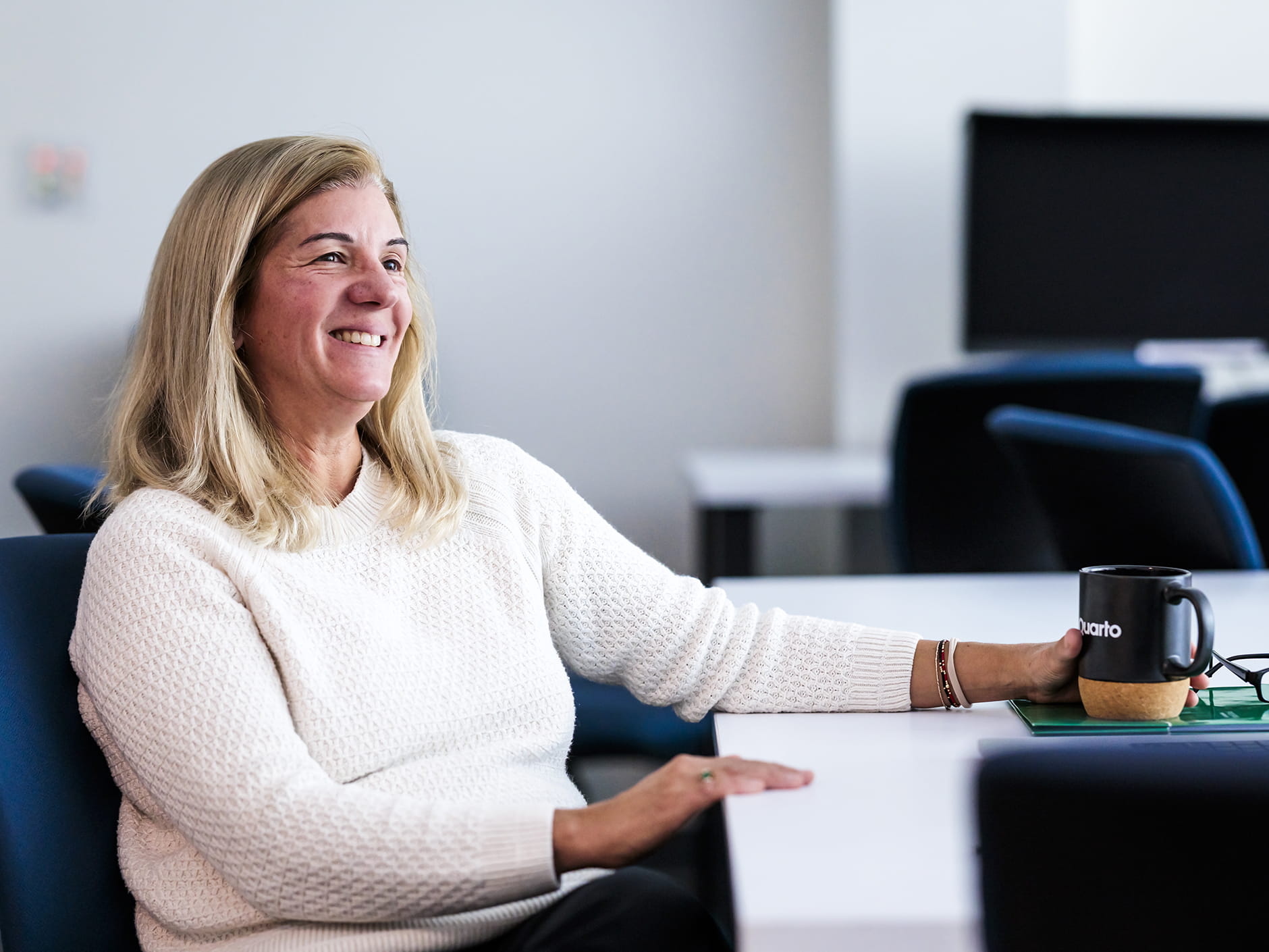 Danielle Currier, a professor of graphic design in the School of Visual & Performing Arts.