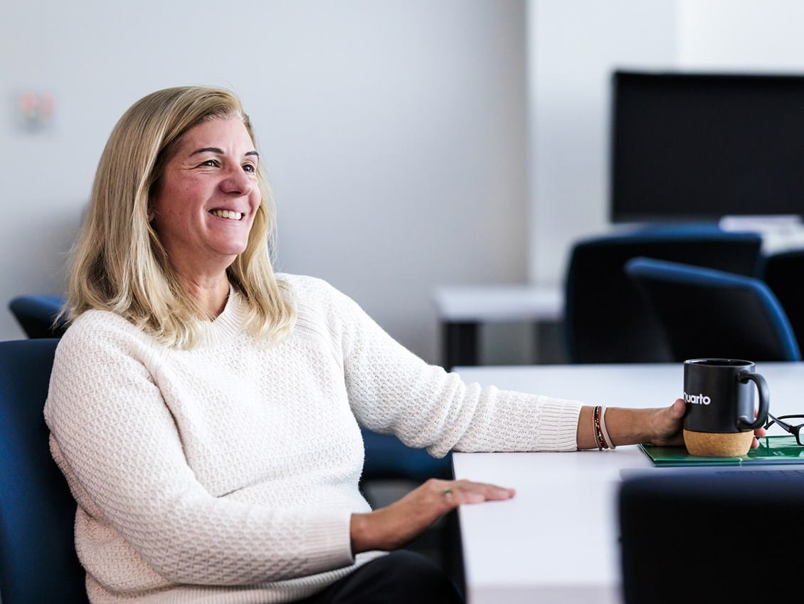 Danielle Currier, a professor of graphic design in the School of Visual & Performing Arts.