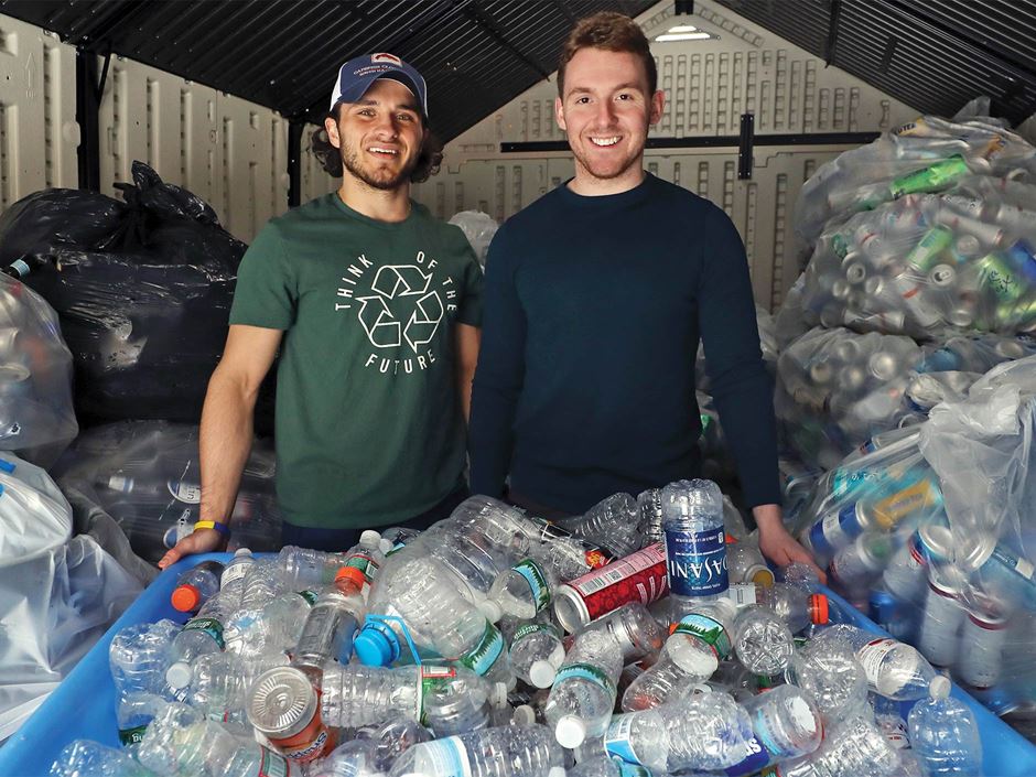 Endicott students recycle old cans