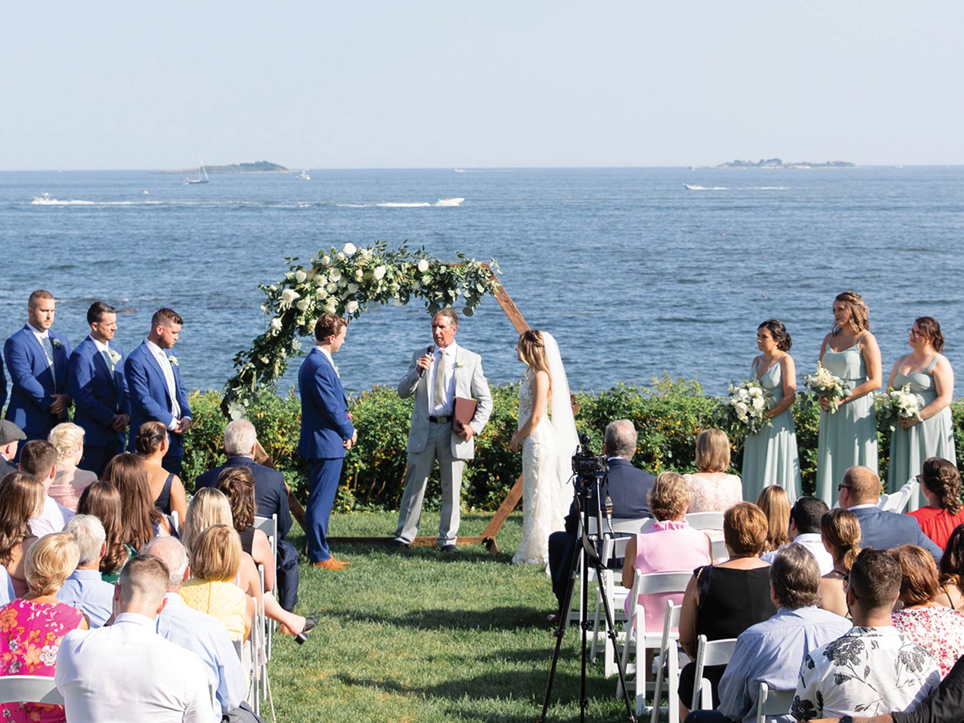 wedding at misselwood in front of sea