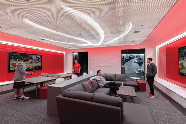 Redesigned sports architecture space