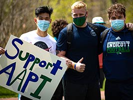 Support AAPI sign on Campus