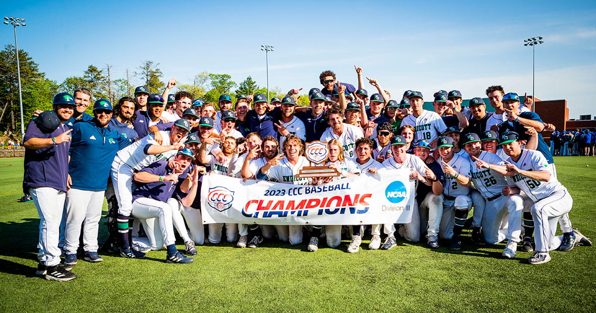 Led by head coach Bryan Haley, the No. 4/6 nationally ranked baseball team then defeated No. 13/18 Salve Regina by a 1-0 score in a victory marking the program’s second straight title and eighth CCC Championship overall.