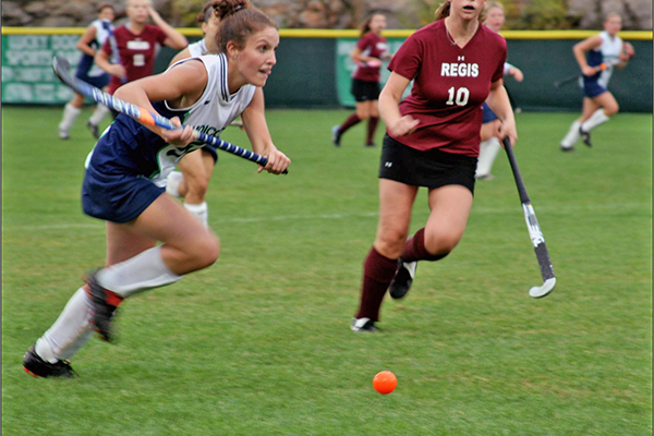 Jenn Perella ’05 on the field