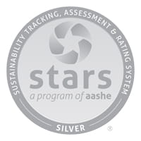 Silver Rating for Sustainability Tracking Assessment badge of accomplishment