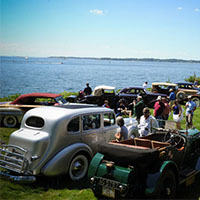 classic cars lined up at Misselwood