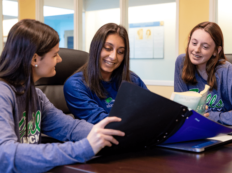 Students working together