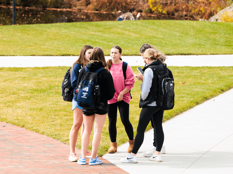 Students on campus