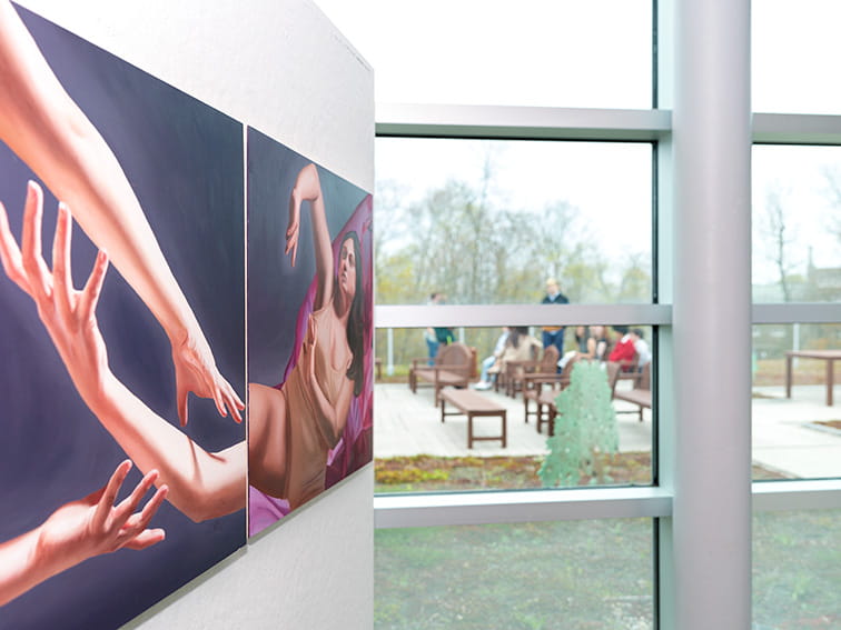 View of a piece of artwork