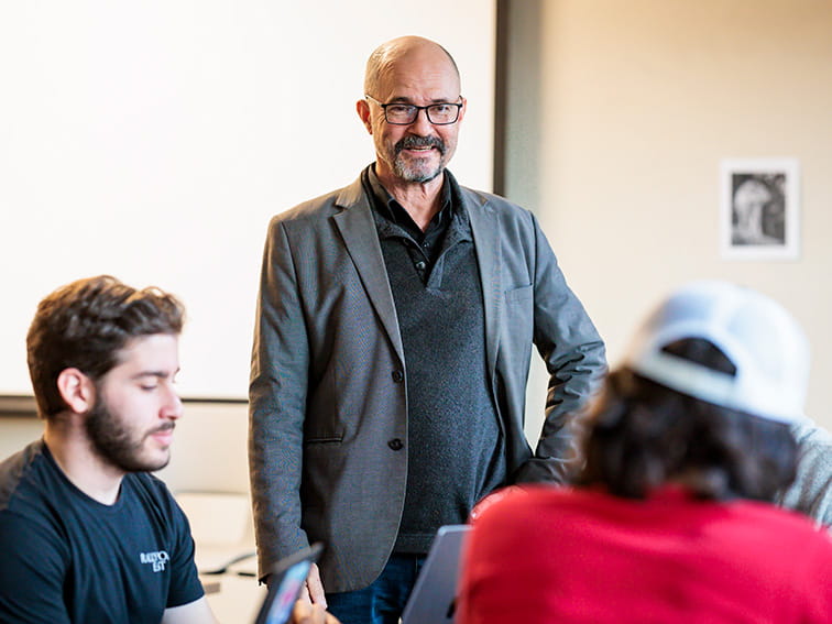 Mock class of a presidential debate