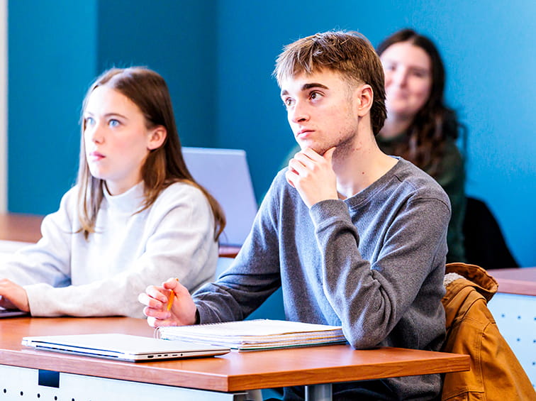 Students in class