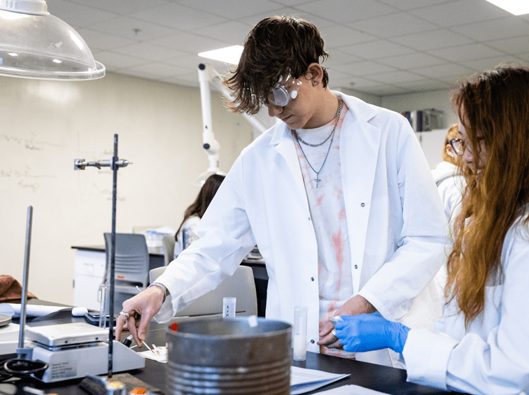 Students in lab