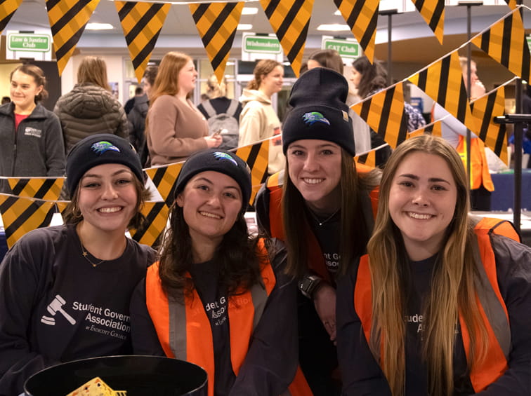 Group of Endicott students