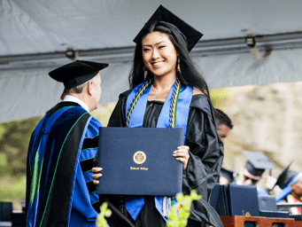 Student at commencement