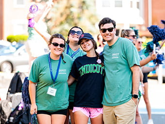 Students at summer orientation