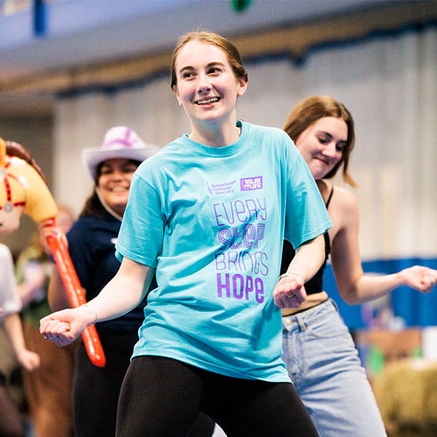 Students at Relay for Life event